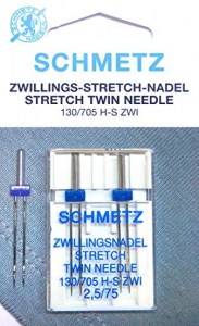 Zwillingsnadel Stretch 2,5 75